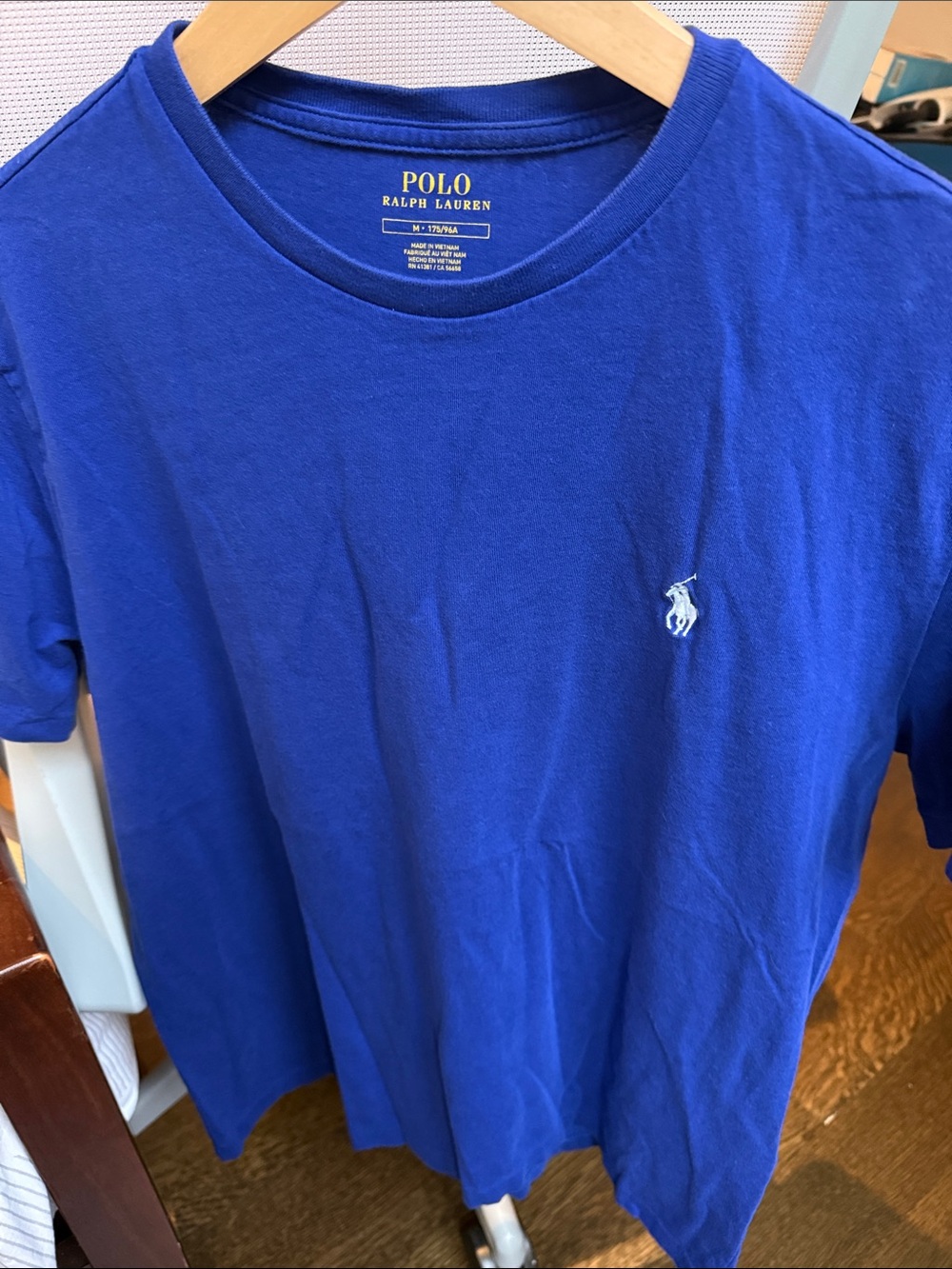 Polo by Ralph Lauren Short Sleeve Crew T-Shirt - Royal Blue with pale blue Pony